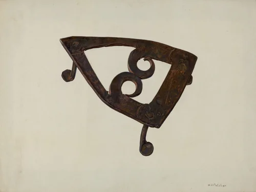 Iron Trivet by William O. Fletcher, index of american design, 1939