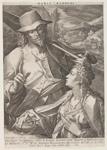 Noli Me Tangere by Jan Sadeler I, print, 1580-1600