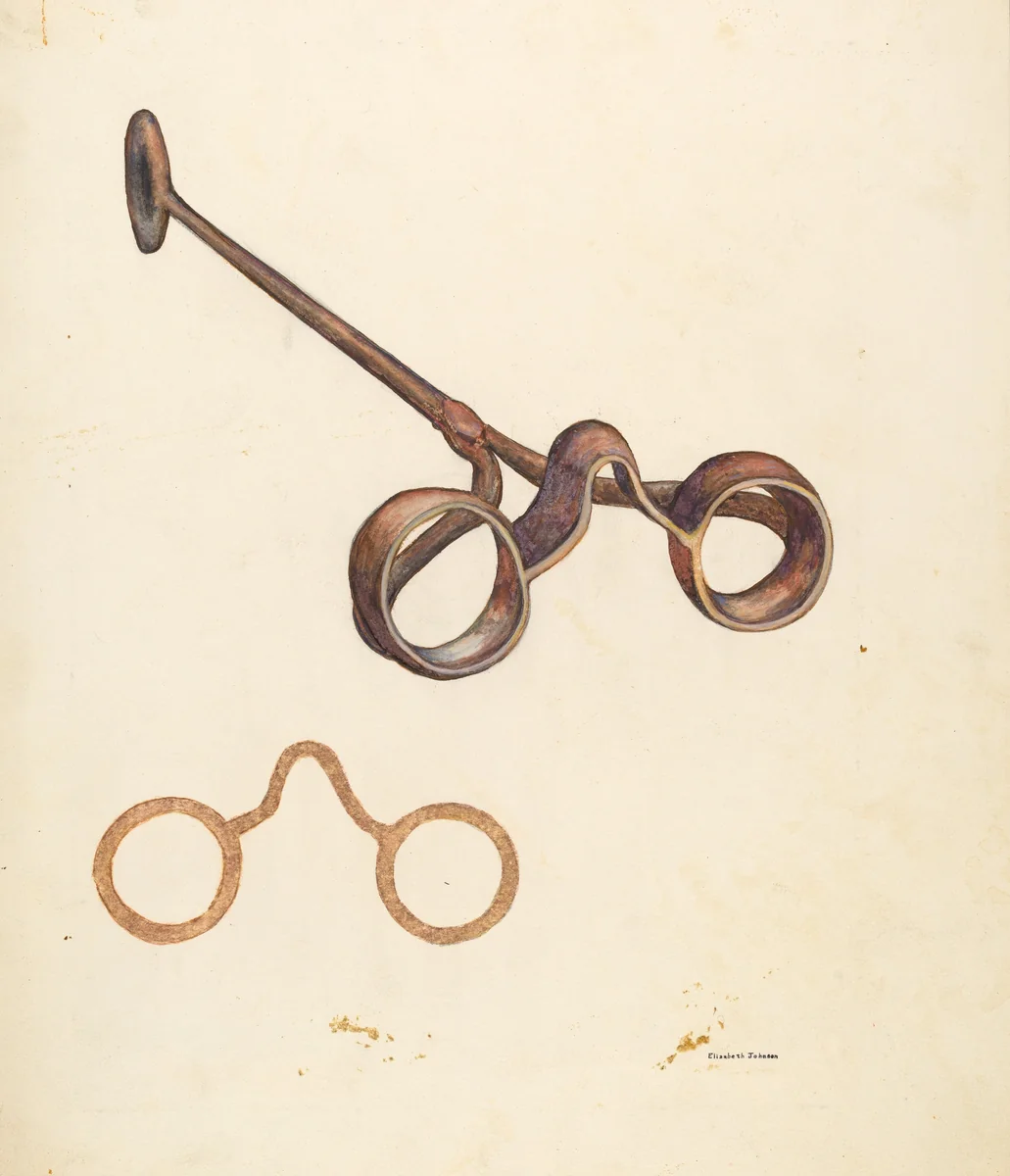 Branding Iron by Elizabeth Johnson, index of american design, 1942