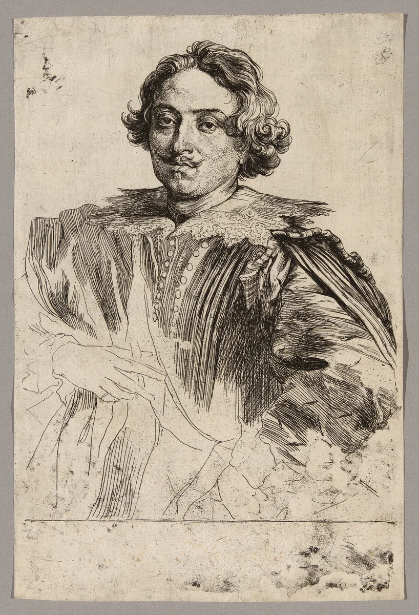 Justus Sustermans by Anthony van Dyck, print, 1630-1633