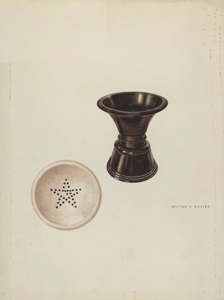 Sand Blotter by Milton Bevier, index of american design, 1939