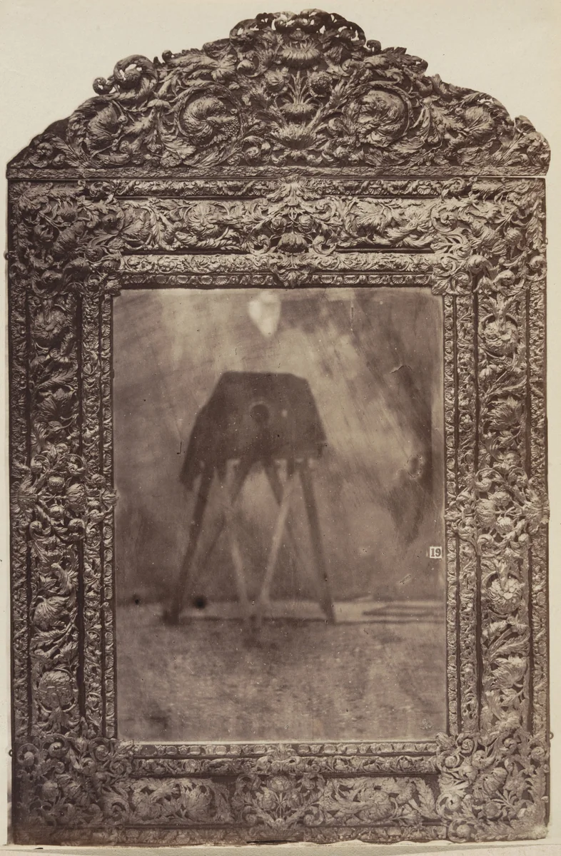 Mirror from the King's Bedroom, Knole House, Kent by Charles Thurston Thompson, photograph, 1853