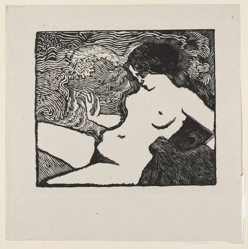 The Wave (La Vague) by Aristide Maillol, print, 1898