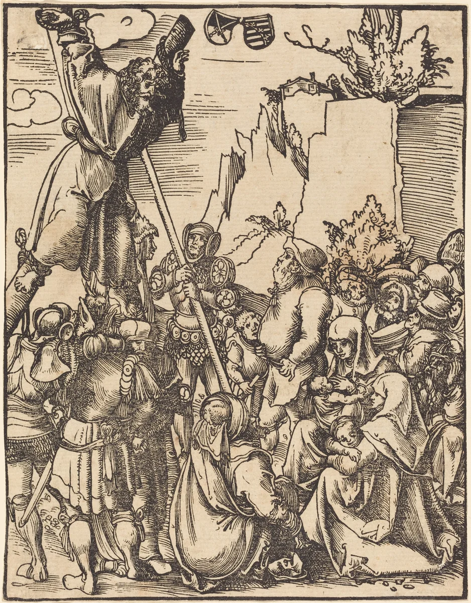 Saint Andrew by Lucas Cranach, print, 1472-1553