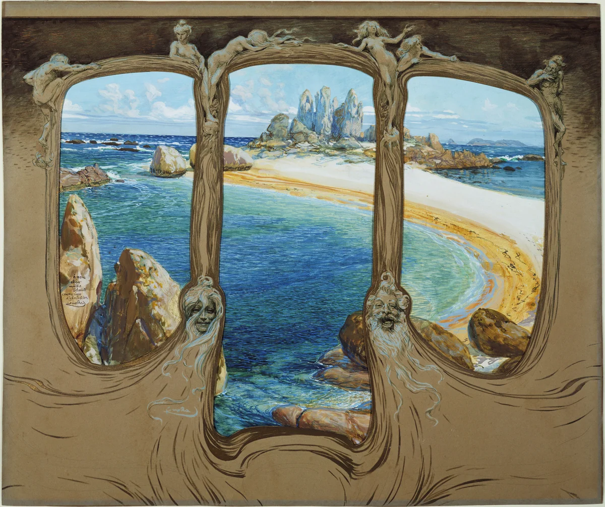 View from a Carriage Window by František Kupka, drawing, 1901