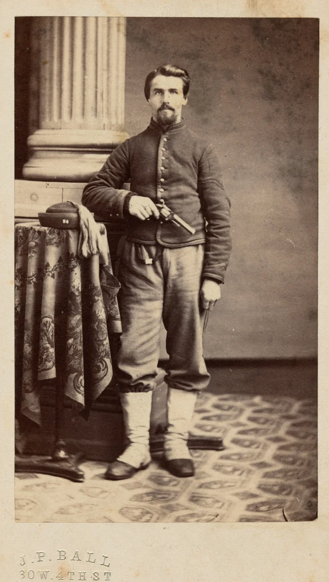 Portrait of a Soldier by James Presley Ball, photograph, 1860-1869