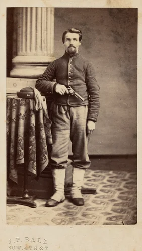 Portrait of a Soldier by James Presley Ball, photograph, 1860-1869