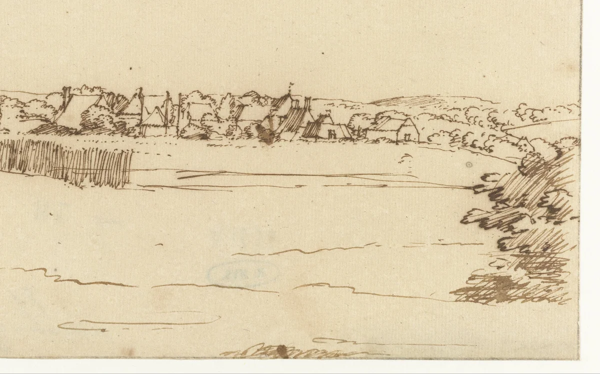 Dorp Hoog Soeren by Constantijn Huygens, drawing, 1679