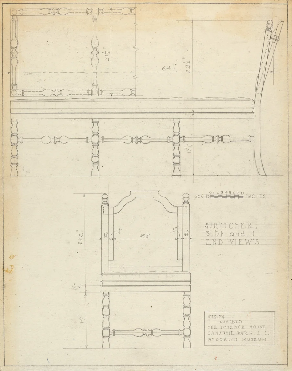Day Bed by B. Holst-Grubbe, index of american design, 1936