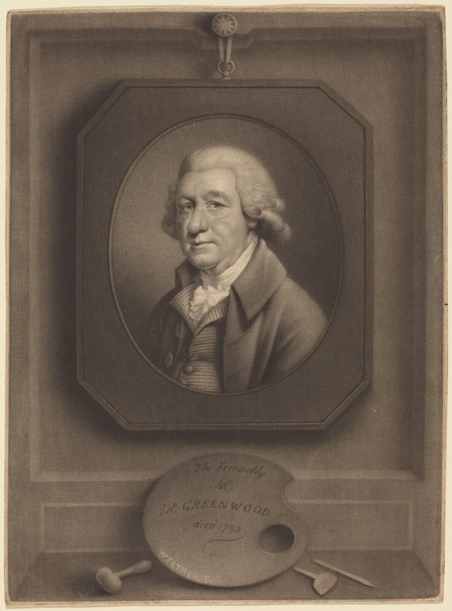 The Friendly Mr. John Greenwood by William Pether, print, 1787-1797