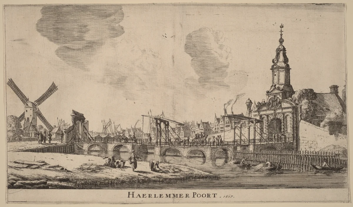 Haarlem Gate (Haerlemmer Poort) by Reinier Nooms, print, 1617