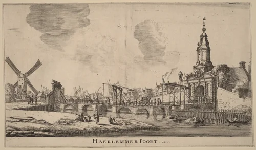 Haarlem Gate (Haerlemmer Poort) by Reinier Nooms, print, 1617