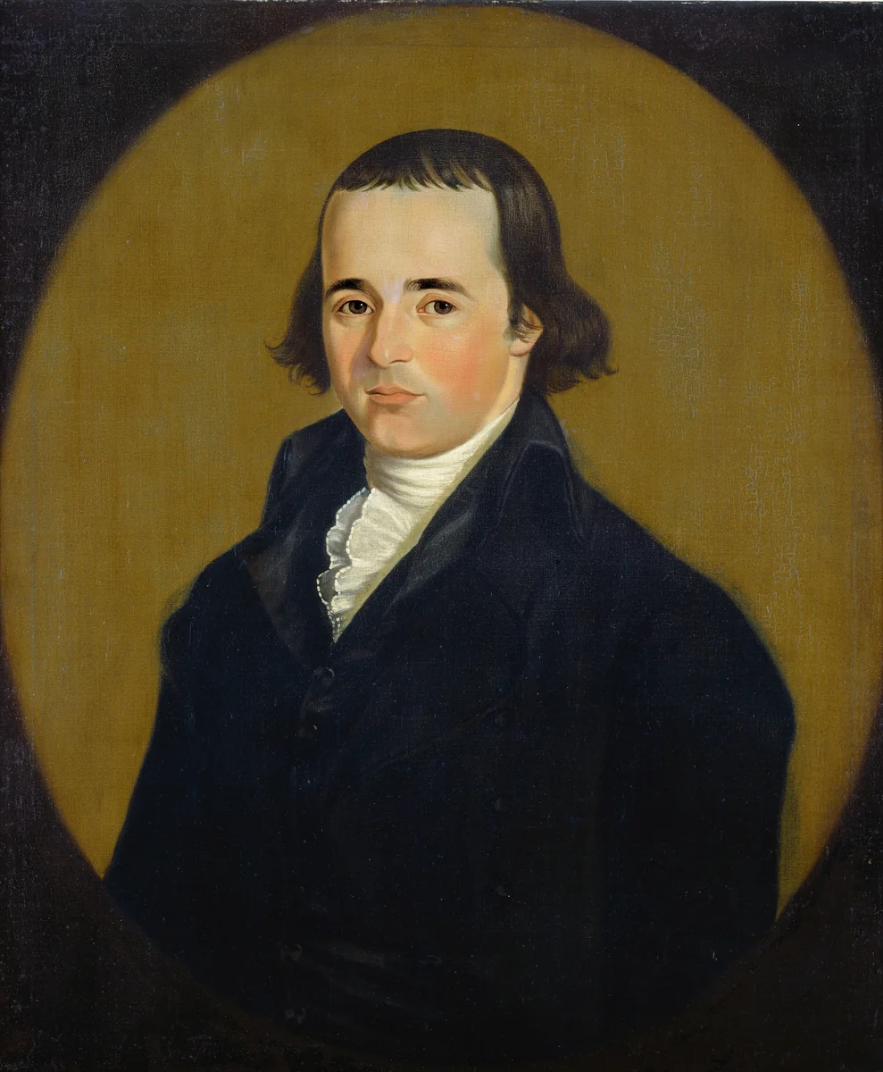 Asa Benjamin by William Jennys, painting, 1795