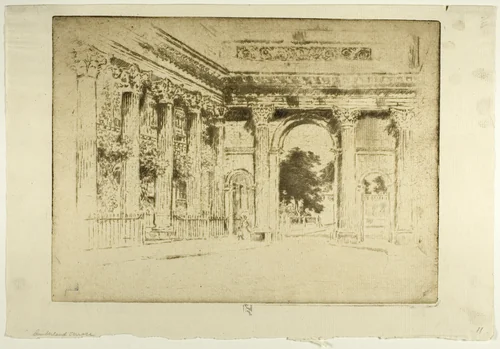 Cumberland Terrace, Regent's Park by Joseph Pennell, print, 1905