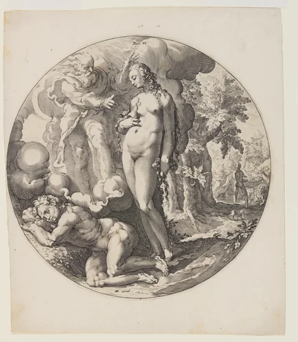 The Sixth Day, plate 7, from Creation of the World by Jan Harmensz. Muller, print, 1590