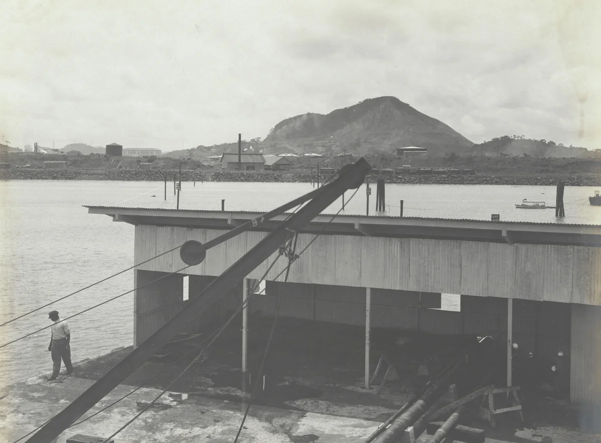 Pacific Terminal Fuel Oil handling plant. General View from the inner Harbor by Unidentified Photographer, photograph, 1915