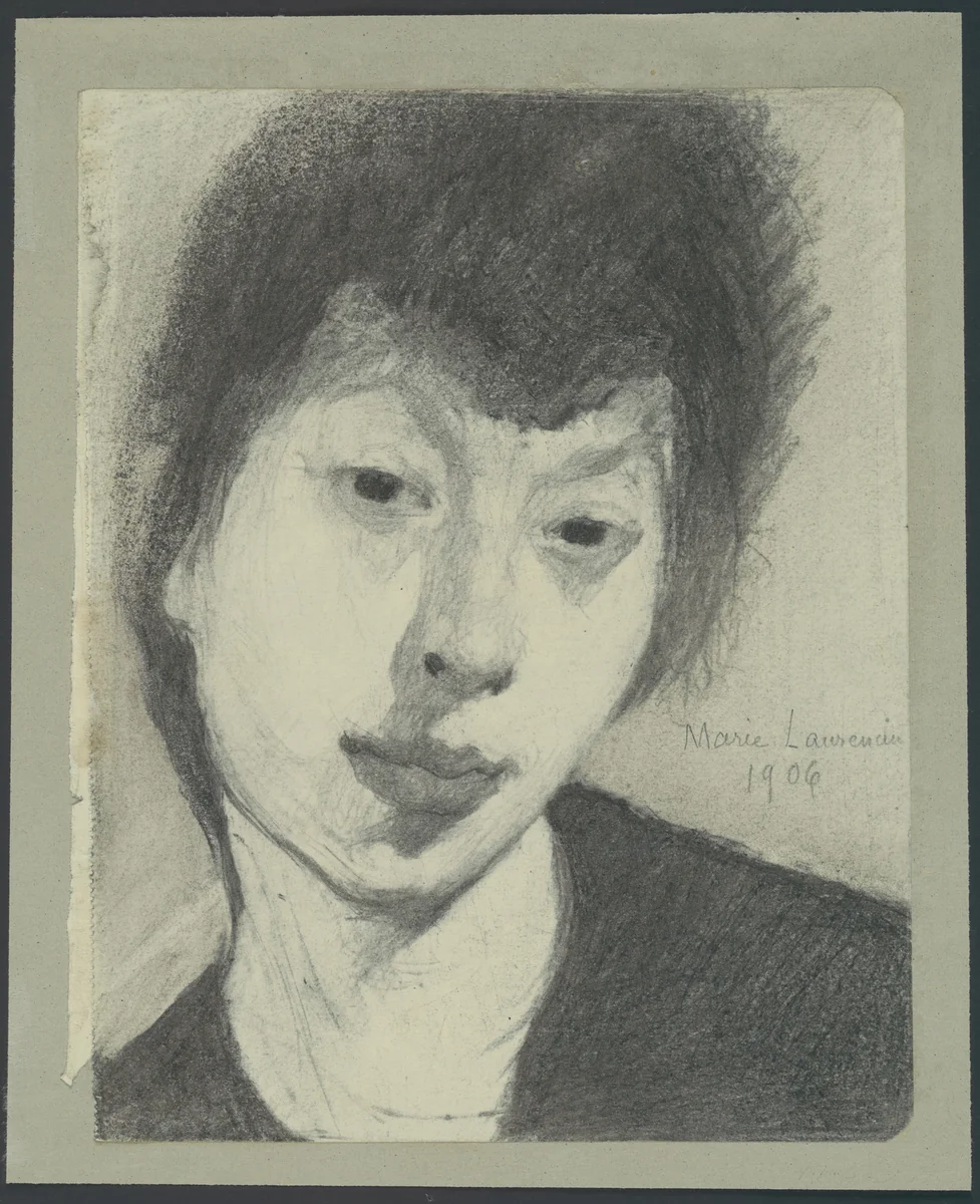 Self-Portrait (Autoportrait) by Marie Laurencin, drawing, 1906