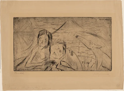 Homecoming (Heimkehr) by Walter Gramatté, print, 1920