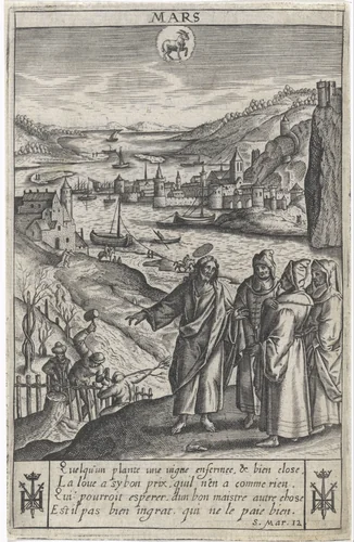 Maart by Jan Gerritsz Swelinck, print, 1624-1645