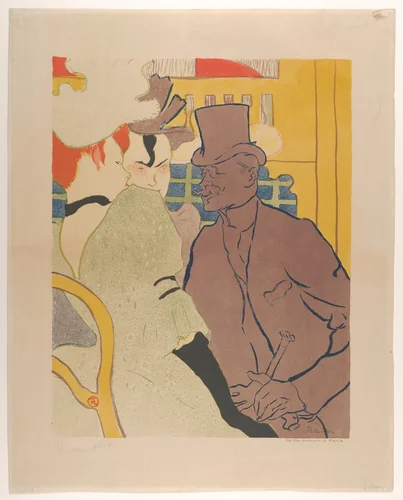 The Englishman at the Moulin Rouge by Henri de Toulouse-Lautrec, print, 1892