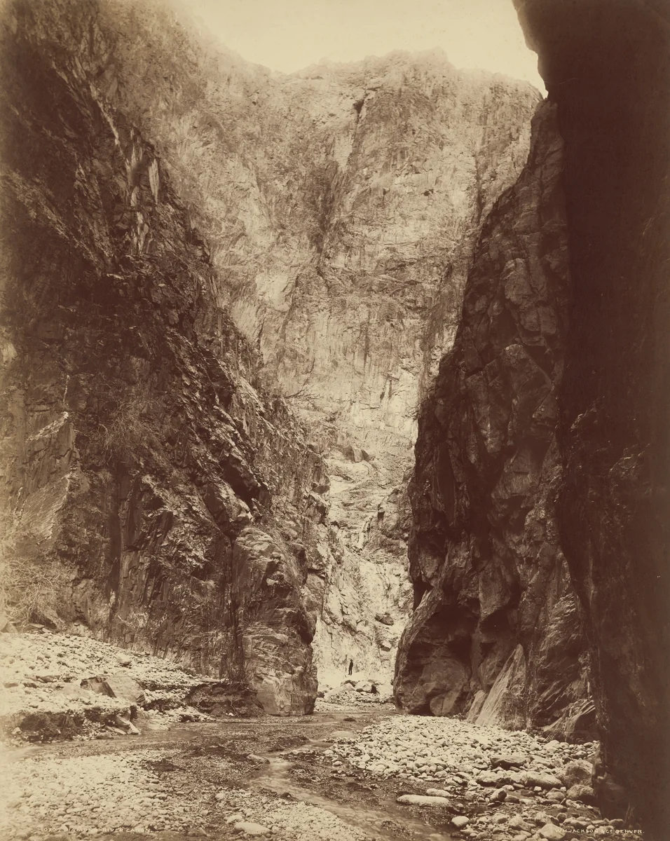 Diamond River Canyon by William Henry Jackson, photograph, 1885