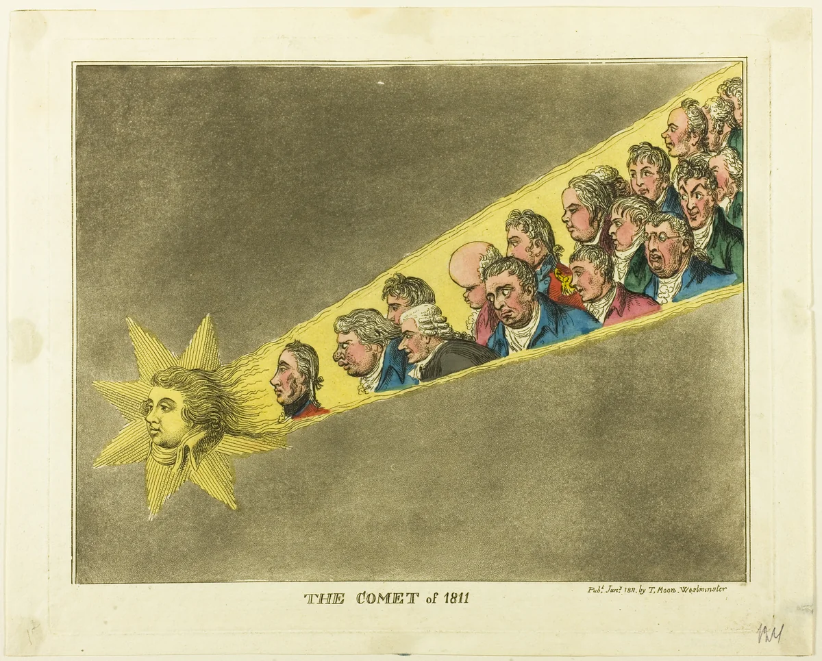 The Comet of 1811 by T. Moon, print, 1811