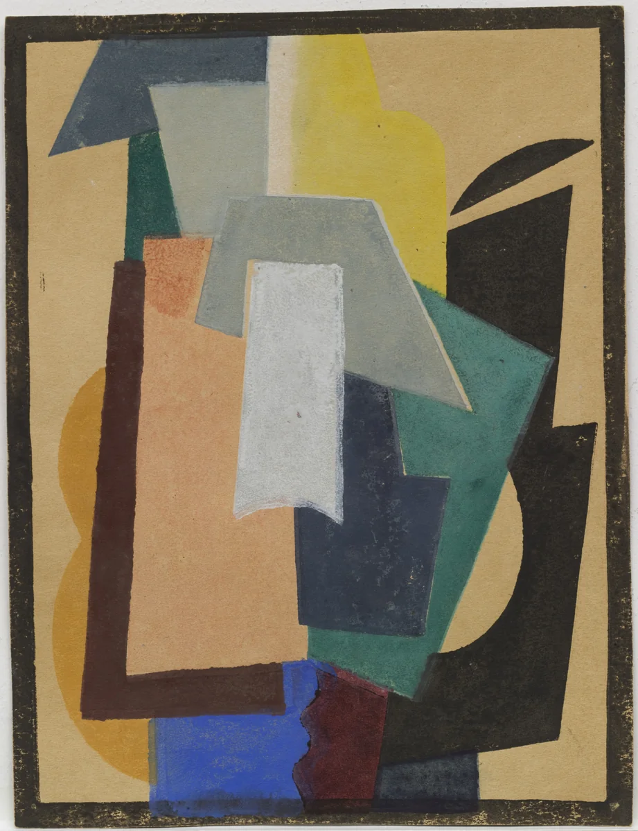 Untitled from Six Prints by Liubov Popova, print, 1917