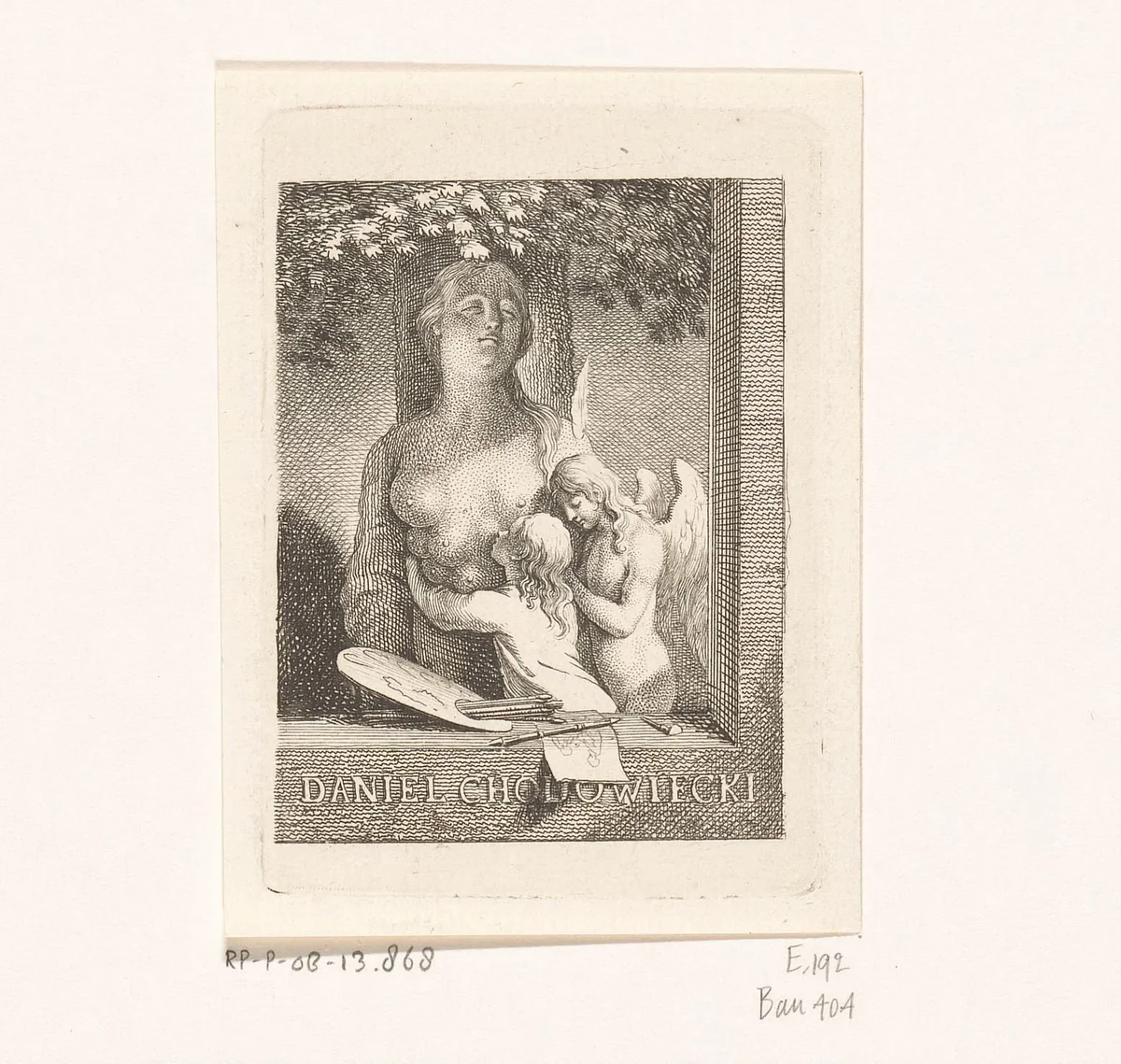 Ex libris van Daniel Nicolaas Chodowiecki by Daniel Nikolaus Chodowiecki, print, 1777