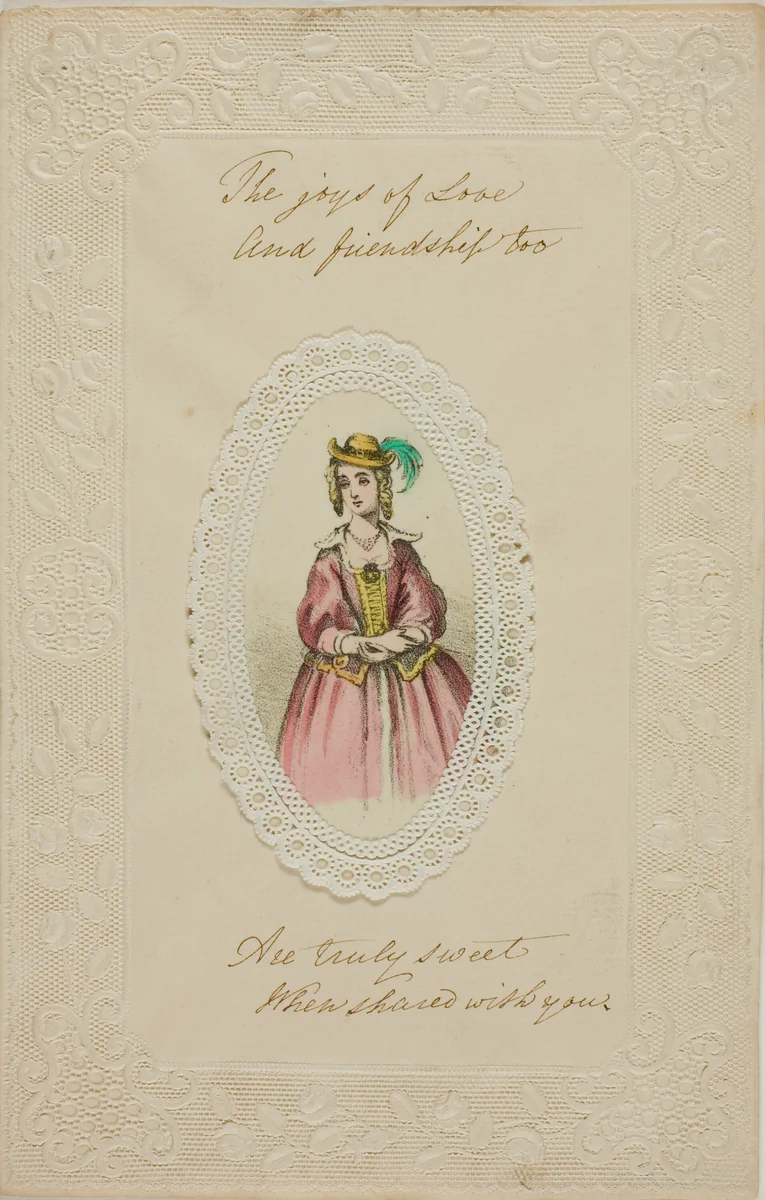 The Joys of Love (valentine) by Unknown Artist, other, 1845-1855