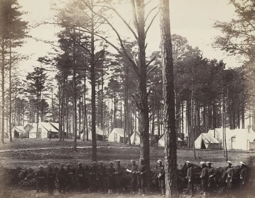 Head-Quarters Army of the Potomac (Brandy Station, Virginia) by Timothy O'Sullivan, Alexander Gardner, photograph, 1864