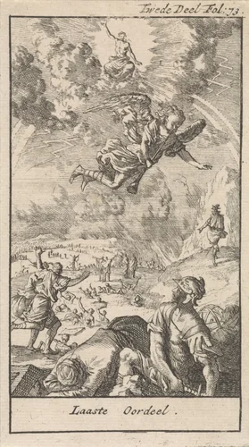 Laatste Oordeel by Caspar Luyken, print, 1699