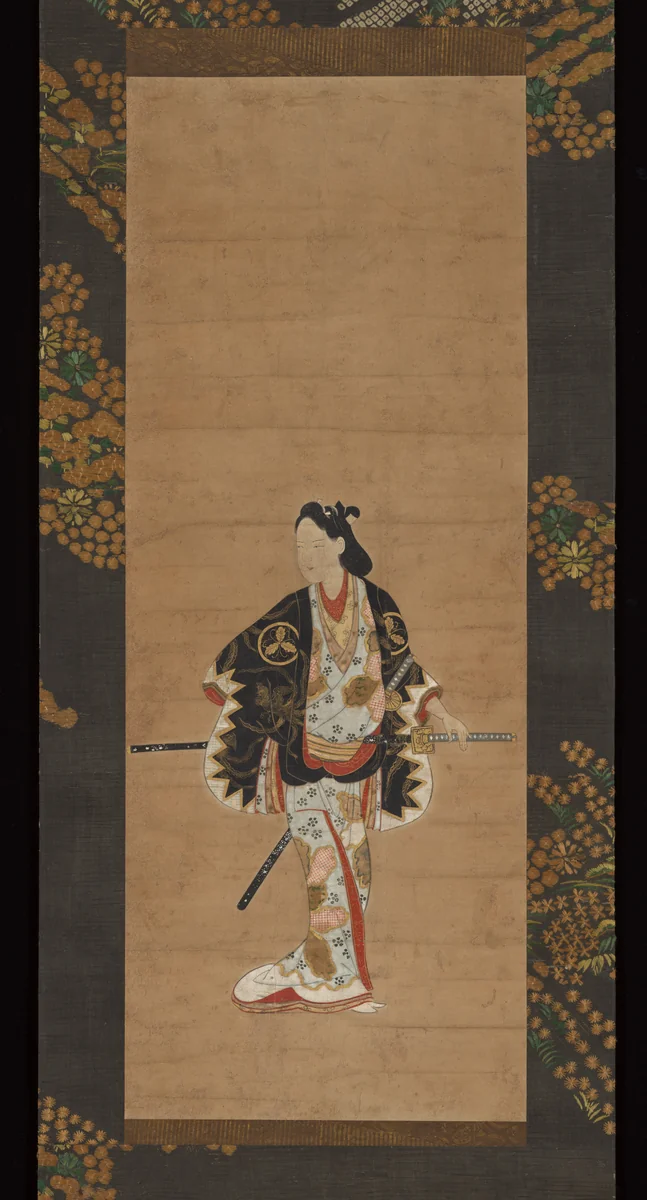 Wakashu (Male Youth) with Two Swords by Unidentified Artist, painting, 1667-1699