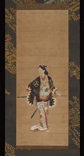 Wakashu (Male Youth) with Two Swords by Unidentified Artist, painting, 1667-1699