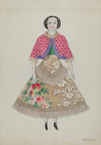 Doll - "Hattie" by Edith Towner, index of american design, 1937