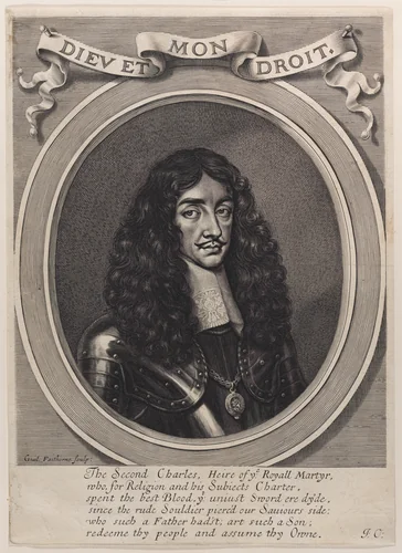King Charles II by William Faithorne, print, 1660-1670