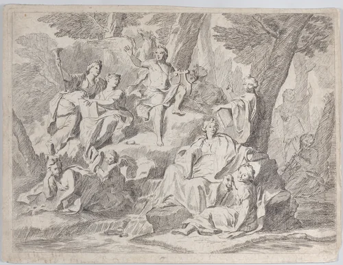 Parnassus by Louis, Duke of Burgundy, print, 1700-1712