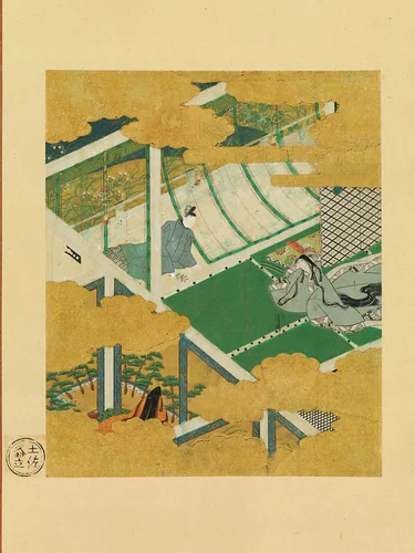 “Mistflowers” by Tosa Mitsuyoshi (土佐光吉), painting, 1573-1615