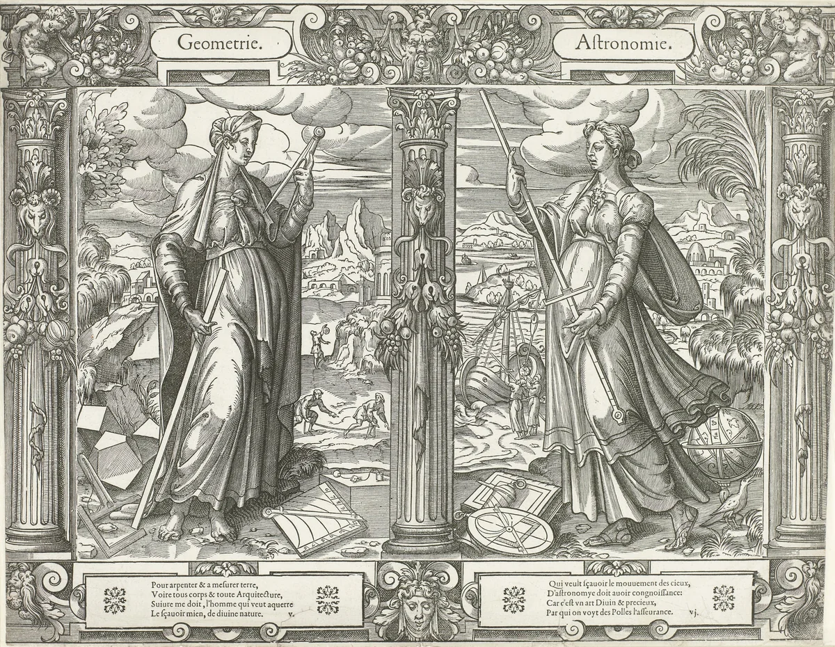 Geometria en Astronomia by Marin Bonnemer, print, 1563-1573