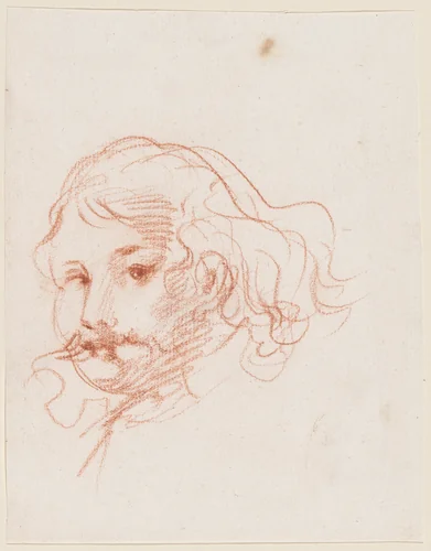 Self-Portrait by Baldassare Franceschini, drawing, 1640-1649