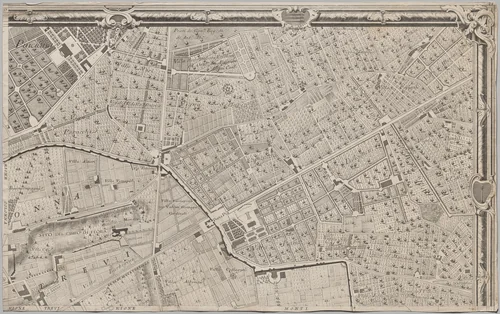 Nuova pianta di Roma data in luce da Giambattista Nolli l’anno MDCCXLVII, known as La Pianta Grande di Roma by Giovanni Battista Nolli, print, 1748