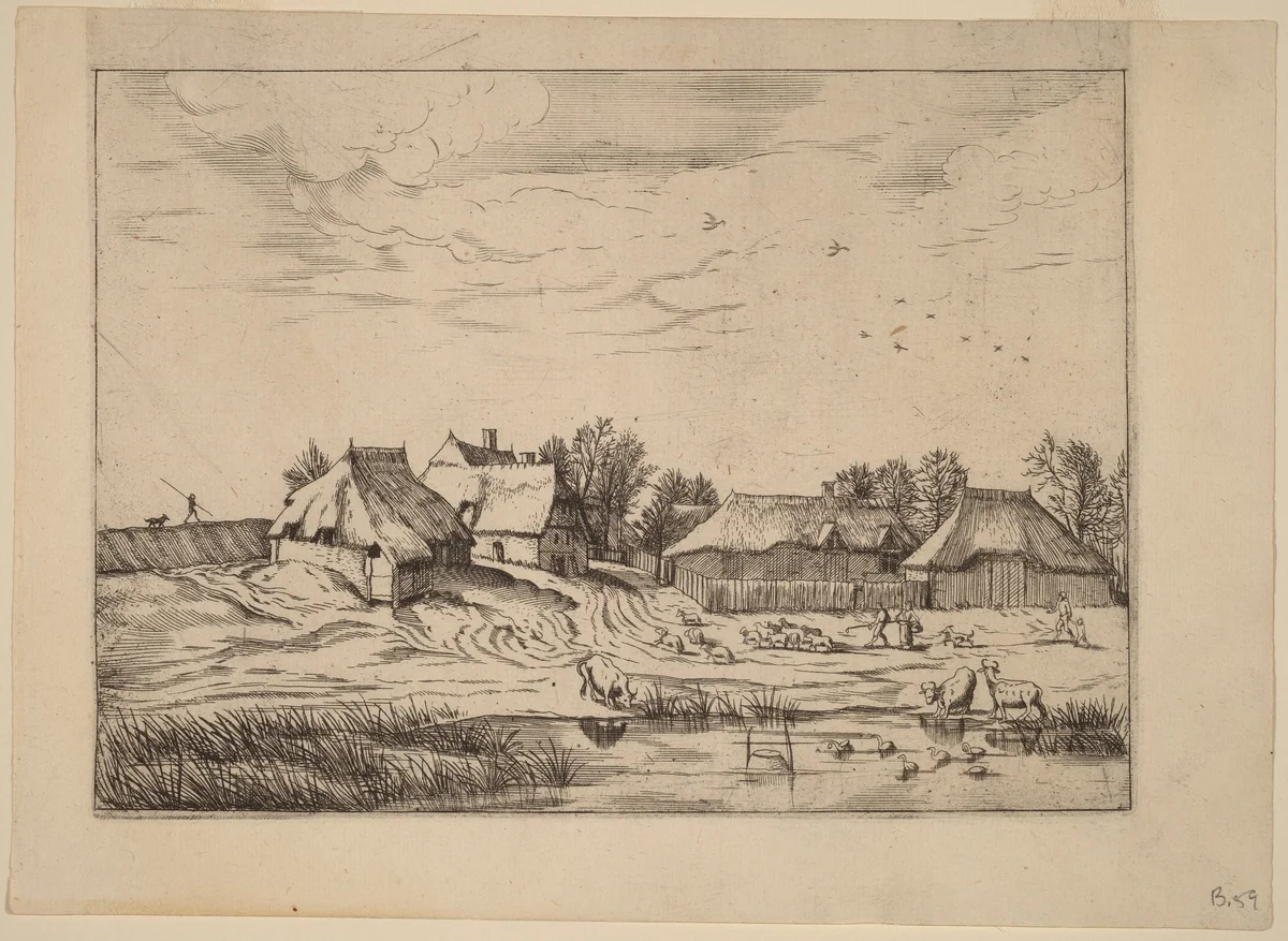 Farms by Lucas van Doetechum
Johannes van Doetechum the Elder
Master of the Small Landscapes, print, 1559-1561