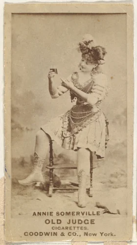 Annie Somerville, from the Actors and Actresses series (N171) for Old Judge Cigarettes by Goodwin & Company, photograph, 1886-1890
