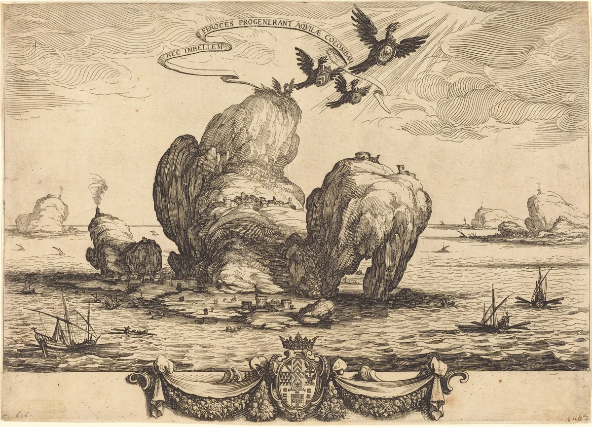 The Great Rock by Jacques Callot, print, 1623