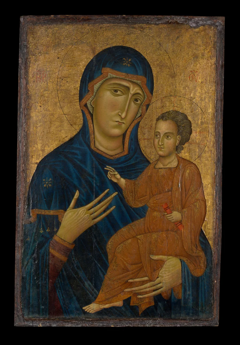 Madonna and Child by Berlinghiero, painting, 1230-1239