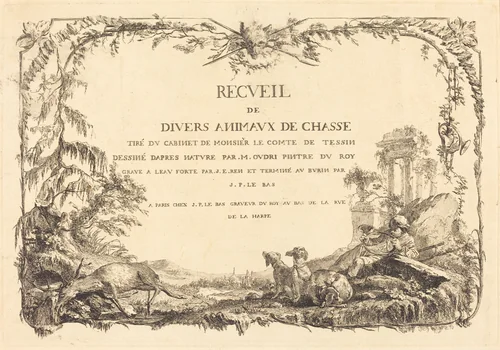 Title Page by Jacques-Philippe Le Bas
Jean Eric Rehn
Jean-Baptiste Oudry, print, 1735-1745