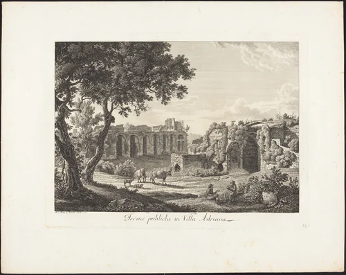 Terme publiche in villa Adriana by Albert Christoph Dies, portfolio, 1755-1822