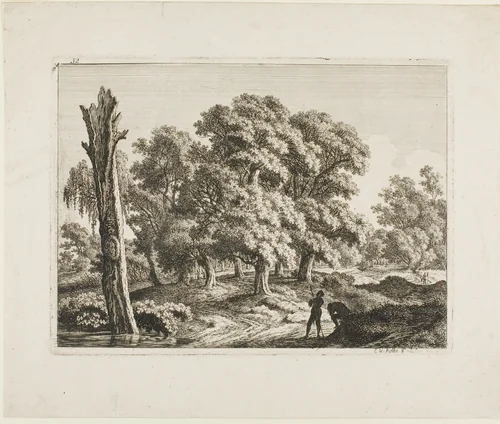 Landscape by Carl Wilhelm Kolbe, print, 1779-1835