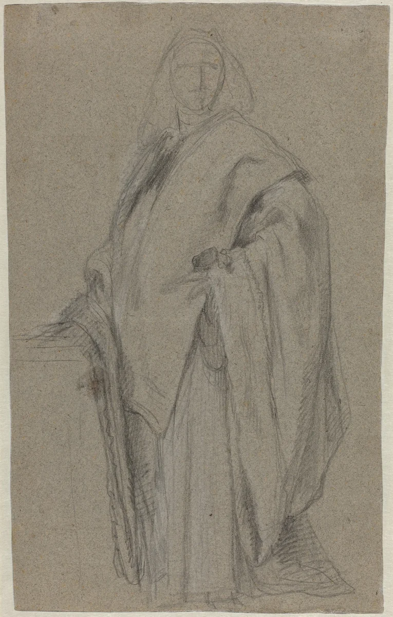 Portrait of a Procurator [verso] by Alessandro Longhi; Pietro Longhi, drawing, 1733-1813