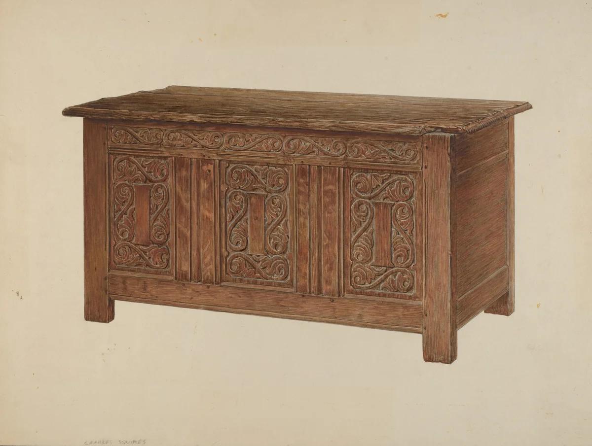 Chest by Charles Squires, index of american design, 1937