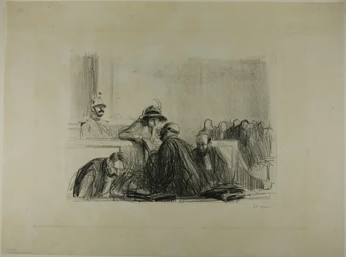 Legal Advice by Jean-Louis Forain, print, 1915